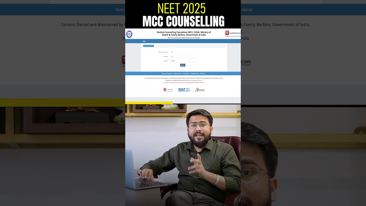 MCC Counselling 2025 | NEET 2025 #mcccounselling #neet2025