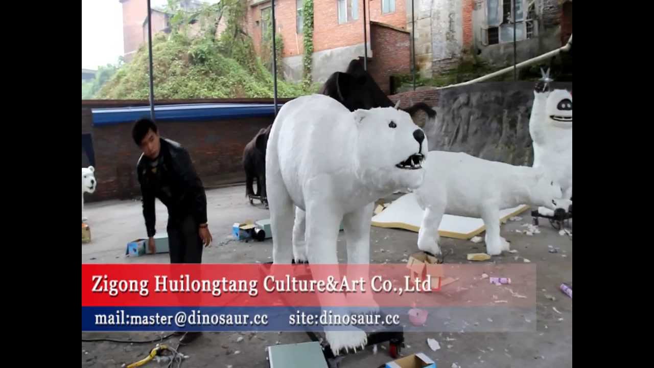 Animatronic animal model--Polar Bear Model