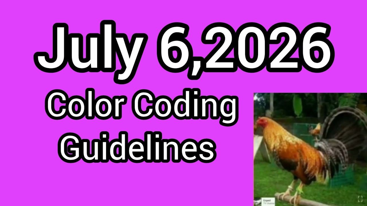 July 6,2026 Color Coding Guidelines 