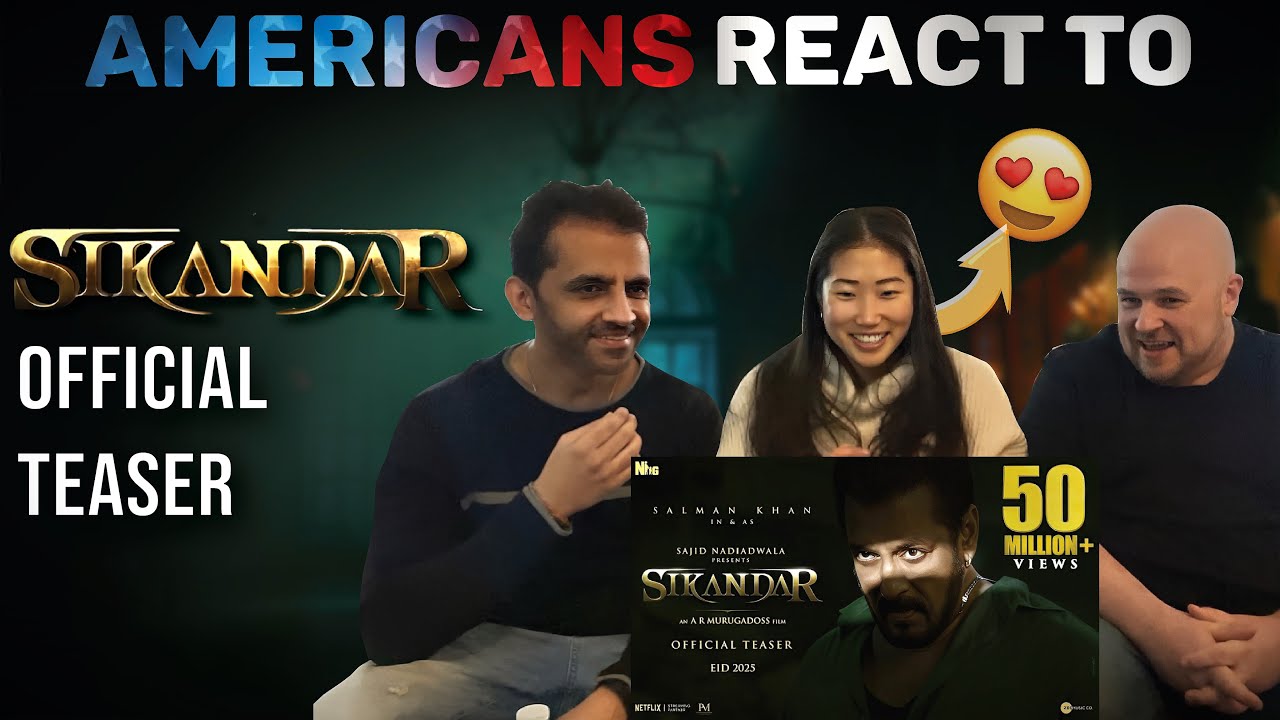 Sikandar Official Teaser | Salman Khan | Sajid Nadiadwala | A.R. Murugadoss reaction by Americans