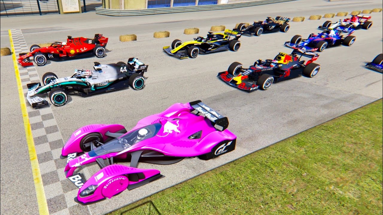 Red Bull X2010 5000 HP vs F1 2019 Cars - Monza