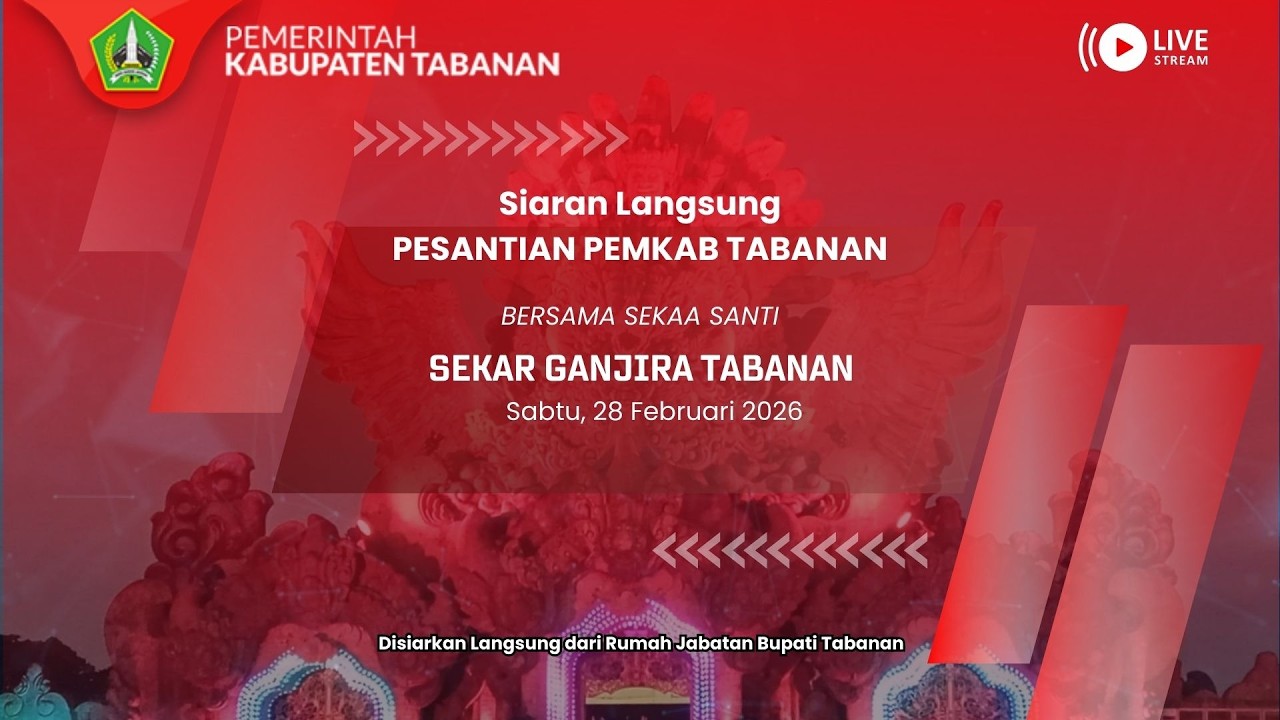 Siaran Langsung Festival Imlek & Cap Gomeh Tahun 2026 Kabupaten Tabanan