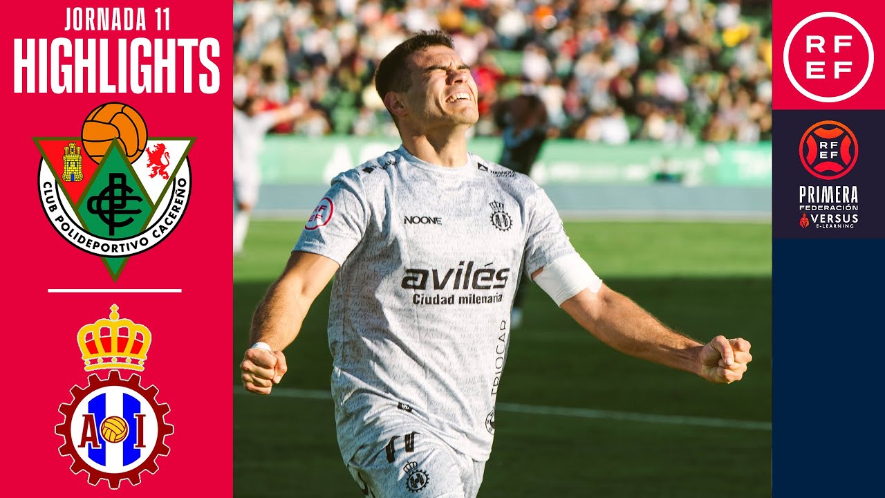 Resumen #PrimeraFederaci&oacute;n | CP Cacere&ntilde;o 0-4 Real Avil&eacute;s Ind | Jornada 11 | Temporada 2025/2026