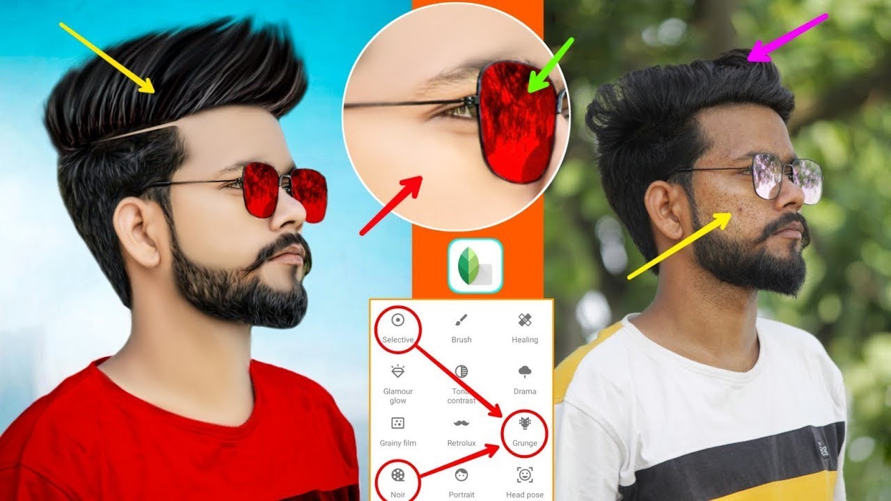 Snapseed New Hairstyle Editing | Snapseed Hair + Face Whitening Photo Editing | Snapseed New Phot...