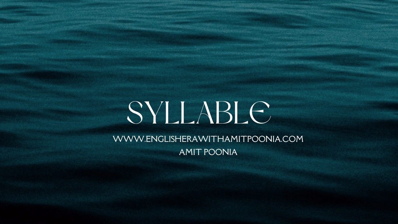 Syllable