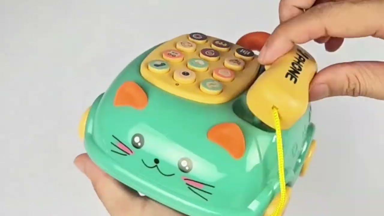 Đồ chơi điện thoại bàn hình mèo siêu cute