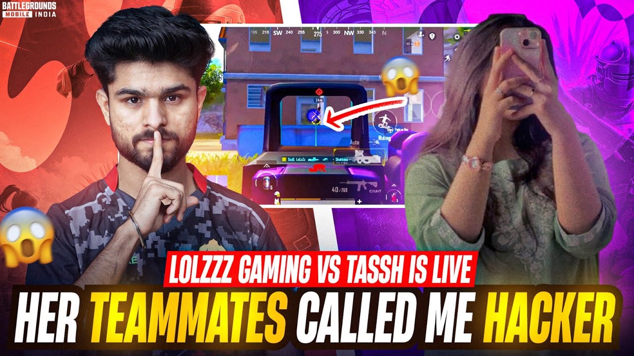 @LoLzZzGaming vs @TasshIsLive THEY CALLED ME HACKER AND THIS HAPPENED..! GodL LoLzZz