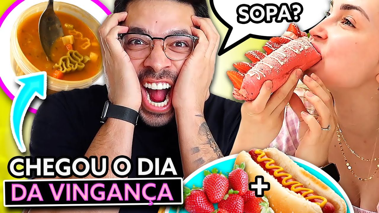 REVANCHE! THIAGO COMEU TUDO QUE EU DECIDI POR 24H