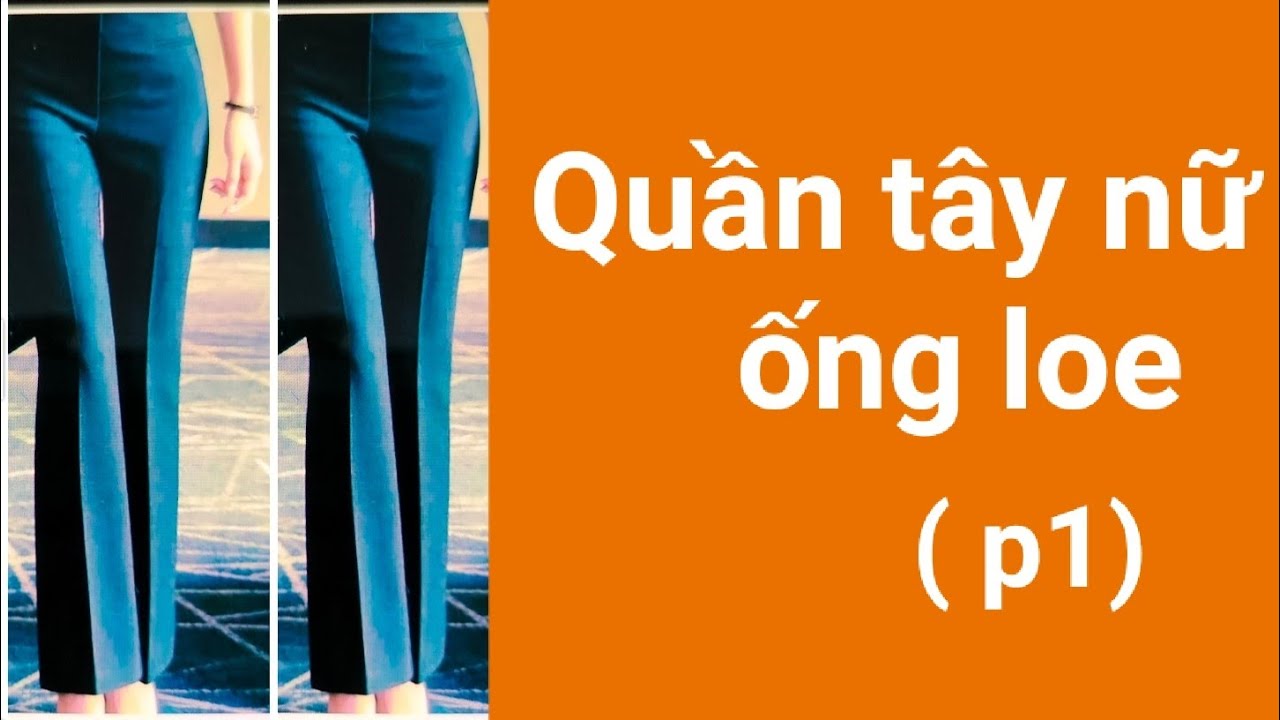 🍁1️⃣  Quần tây nữ ống loe /chất liệu Tuyết mưa/ thân trước.