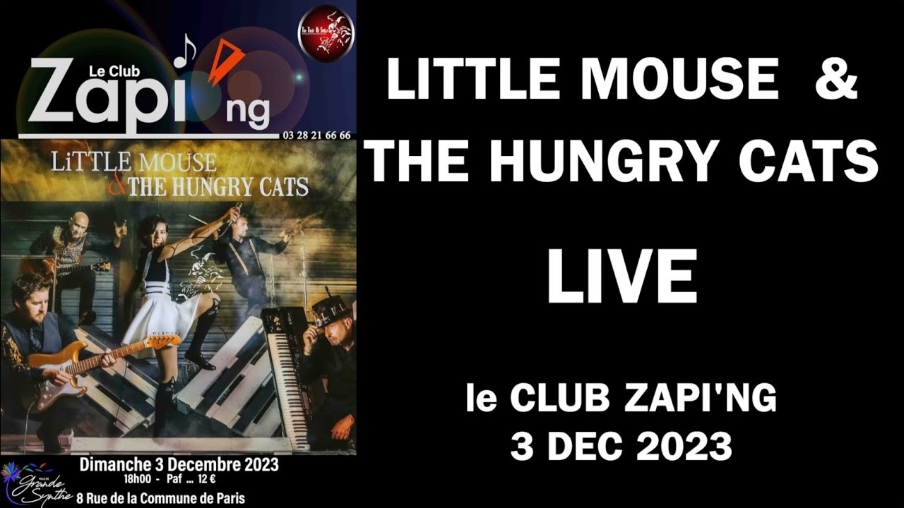 LITTLE MOUSE & THE HUNGRY CATS AU CLUB ZAPING - D&eacute;cembre  2023