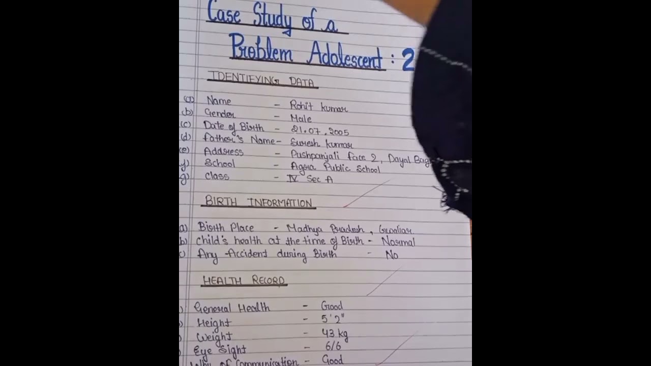 B.ed CASE STUDY FILE