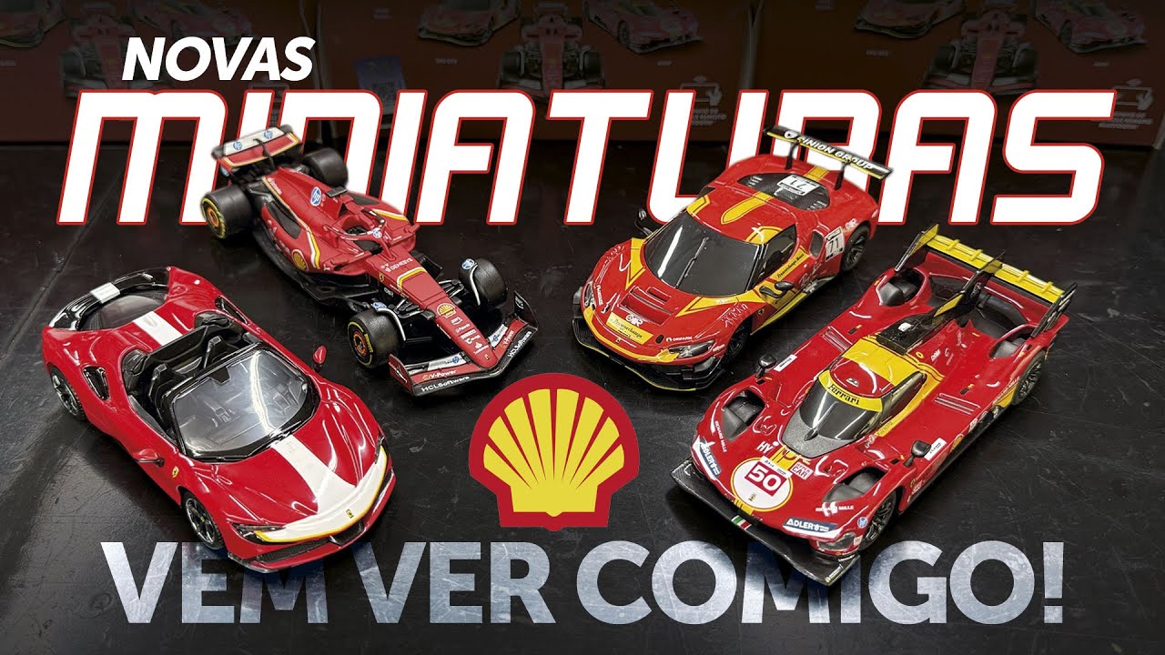 Novas Miniaturas Shell Ferrari. Vem ver comigo. “Unboxing”