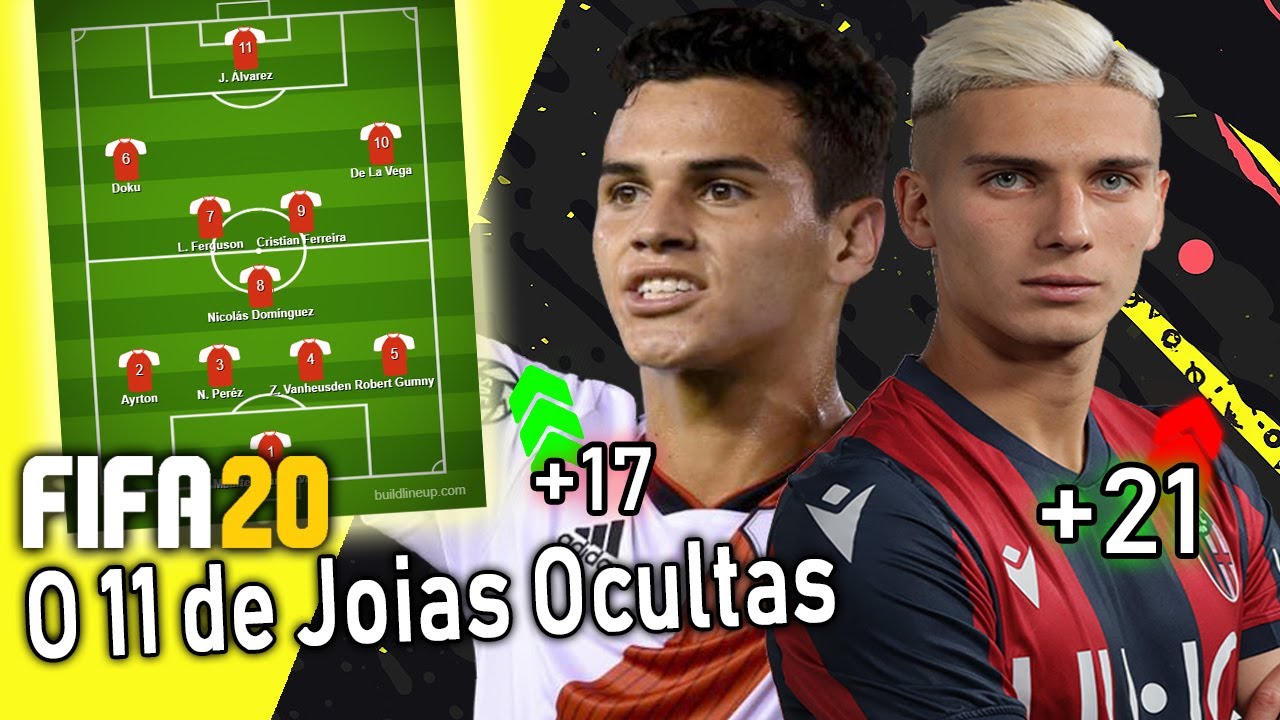 CONHEÇA 11  PROMESSAS OCULTAS para o MODO CARREIRA FIFA 20 | JOGADORES BONS E BARATOS FIFA 20