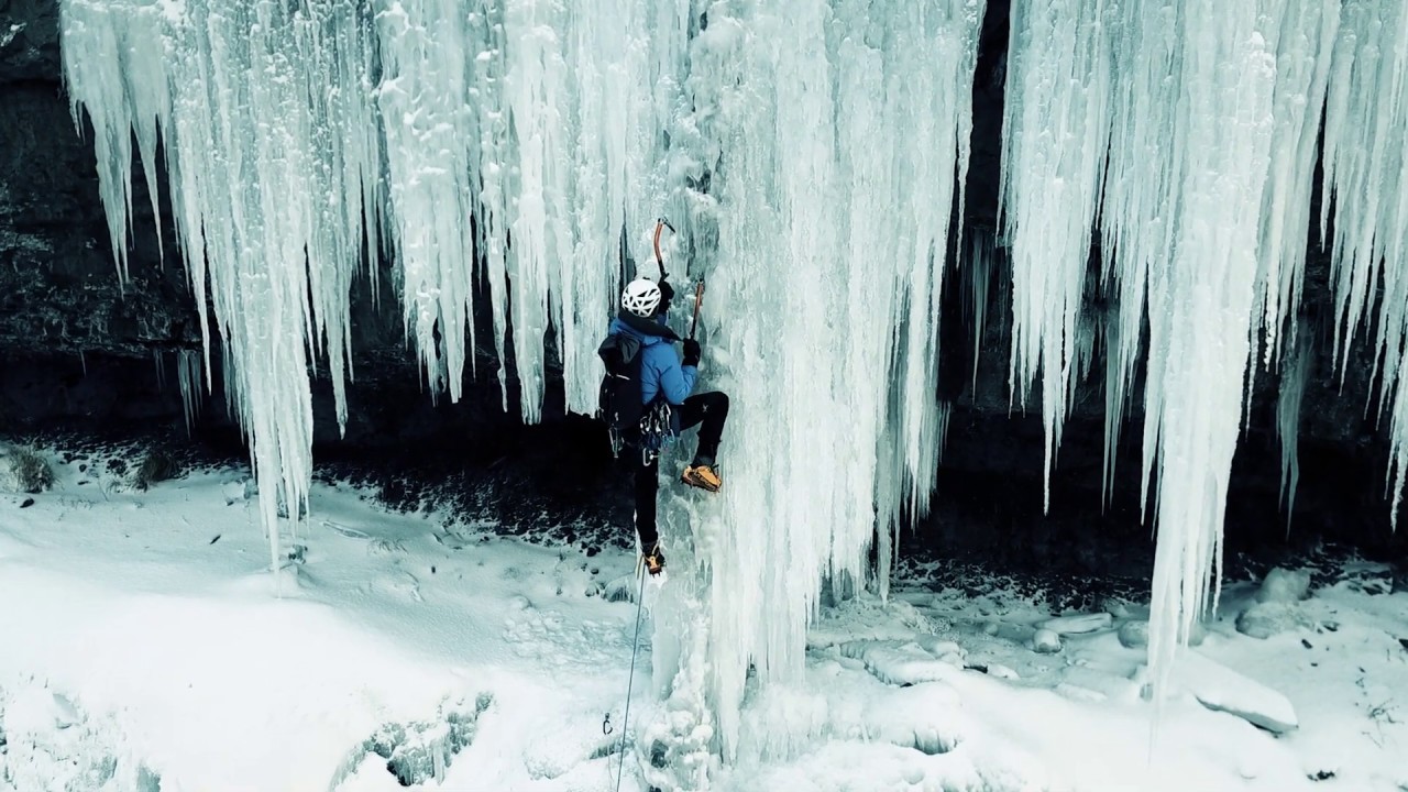 Stairway to Heaven Ice Climbing - Bridal Veil Falls - Provo Canyon Utah
