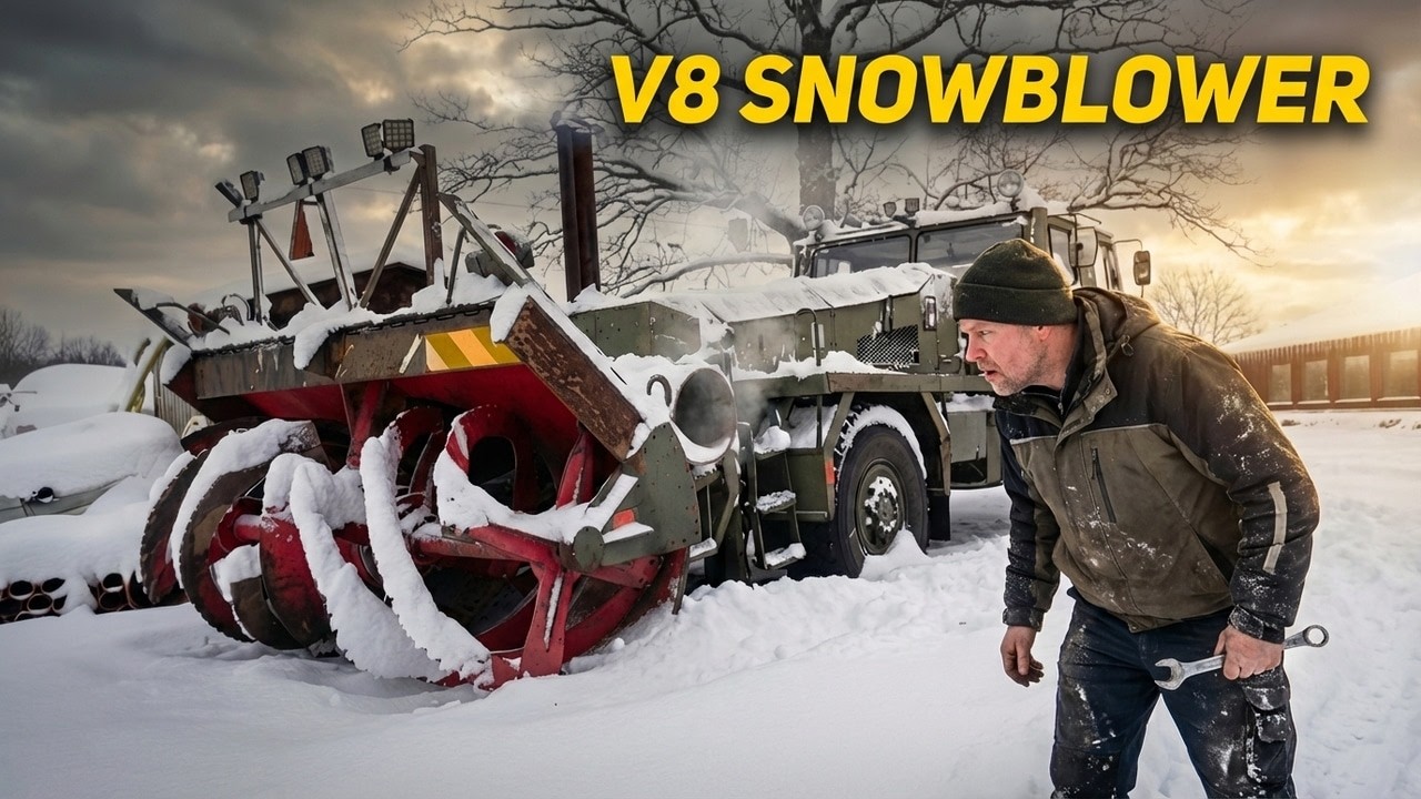 Scania Sba 111 With V8 Snow blower