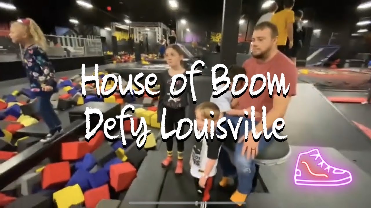 House of boom defy Louisville indoor trampoline park Dunnfamilyfun night