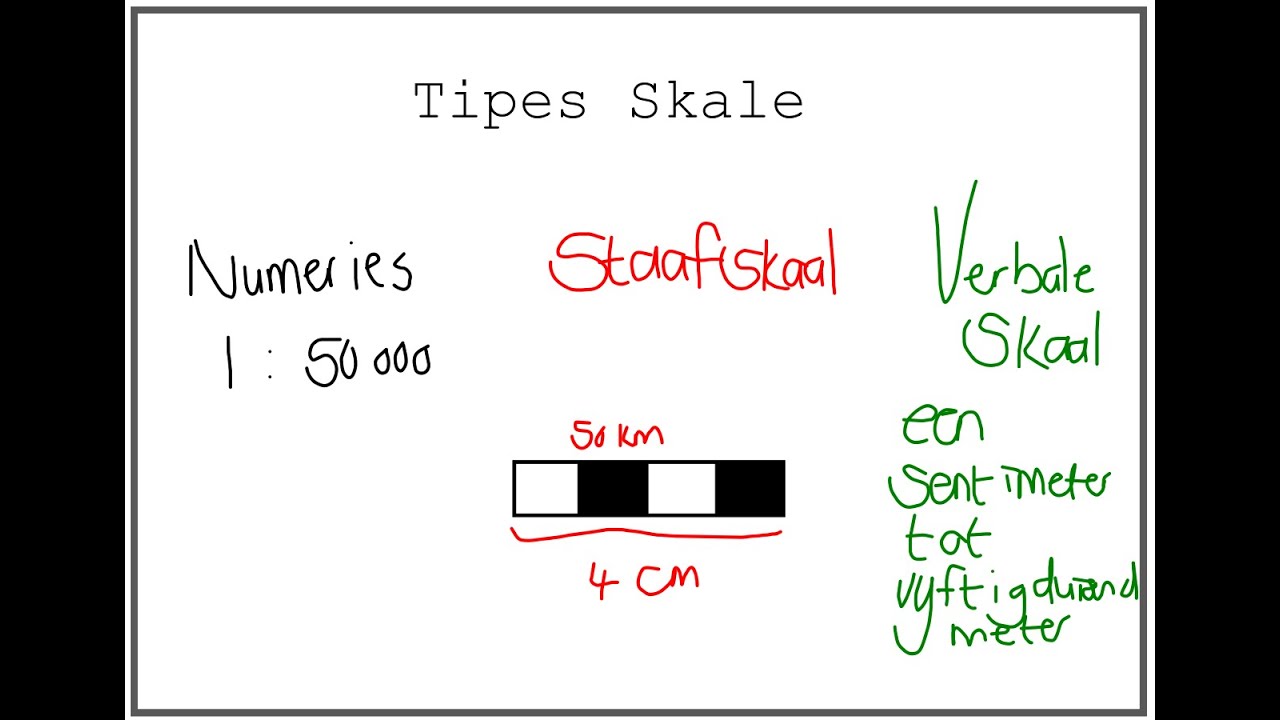 Tipes Skale: Numeries, Staaf, Verbaal en 'n Woordskaal