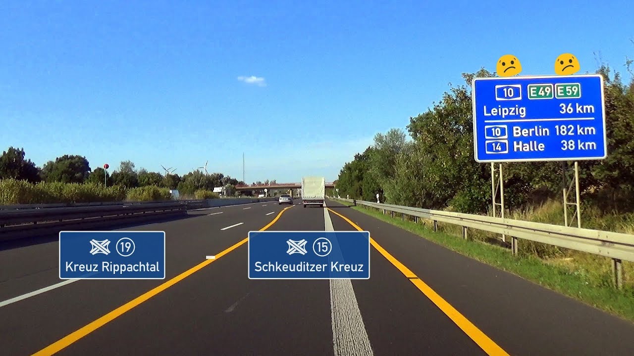 🇩🇪 A9: AK Rippachtal - Schkeuditzer Kreuz (3,5x)