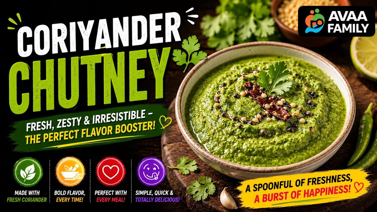 Coriyander Chutney | Easy & Tasty Green Rice Recipe