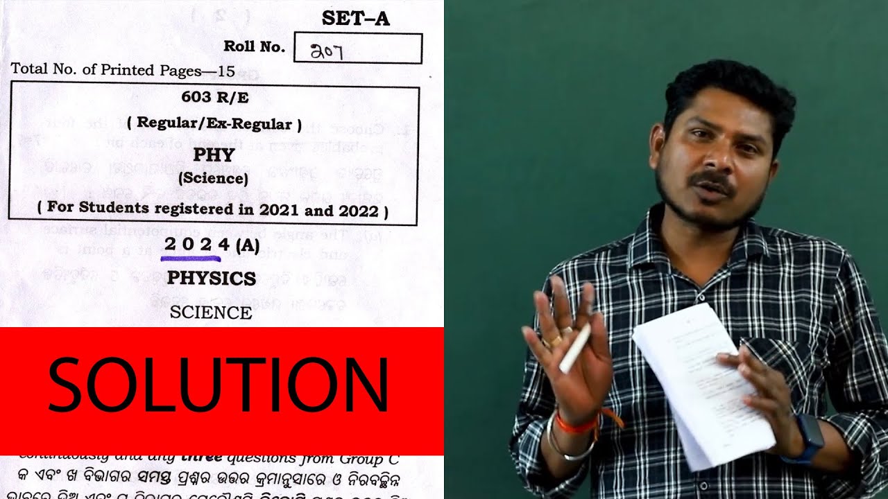 CHSE Physics Exam 2024: Solutions and Answer Key