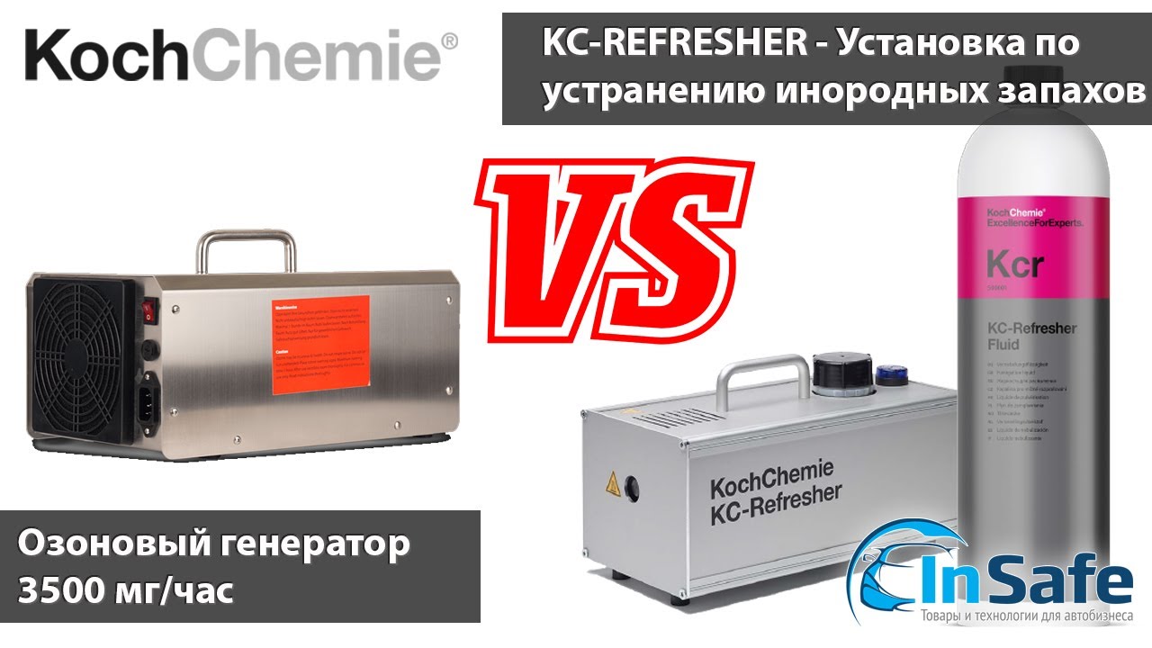 Koch Chemie. Безопасное удаление бактерий и вся правда про озон. Обработка салона автомобиля.