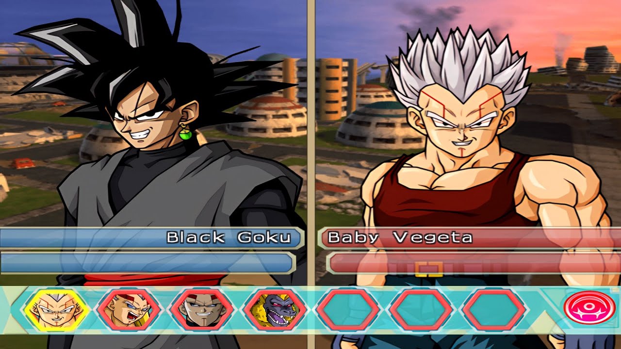 Black Goku VS Baby Vegeta All Forms | DBZ Budokai Tenkaichi 4 Beta 13.2 [60FPS]
