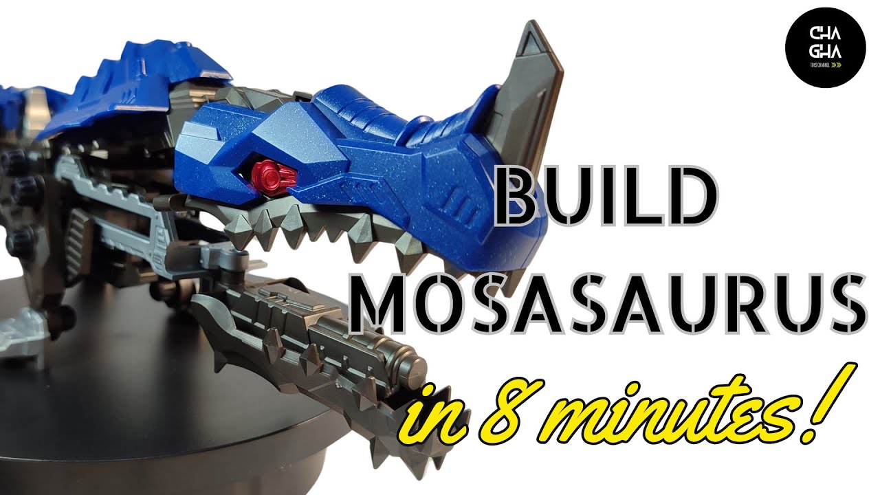 Build Model Kit ZOIDS Mosasaurus for Beginners in 8 Minutes