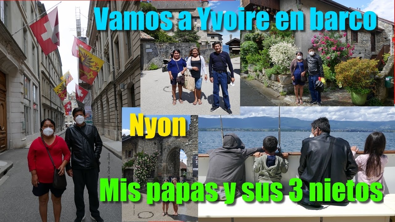🇨🇭 Mi Papa Conoce Por Primera Vez Suiza, Paseo En Barco Con Sus Nietos🥰 / Caminando Por Francia 🇫🇷