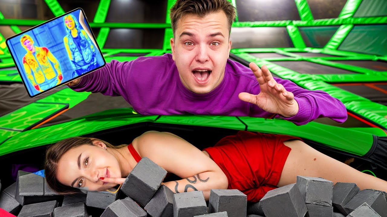 OSZUKIWAŁEM W CHOWANEGO na PARKU TRAMPOLIN Z EKIPĄ!