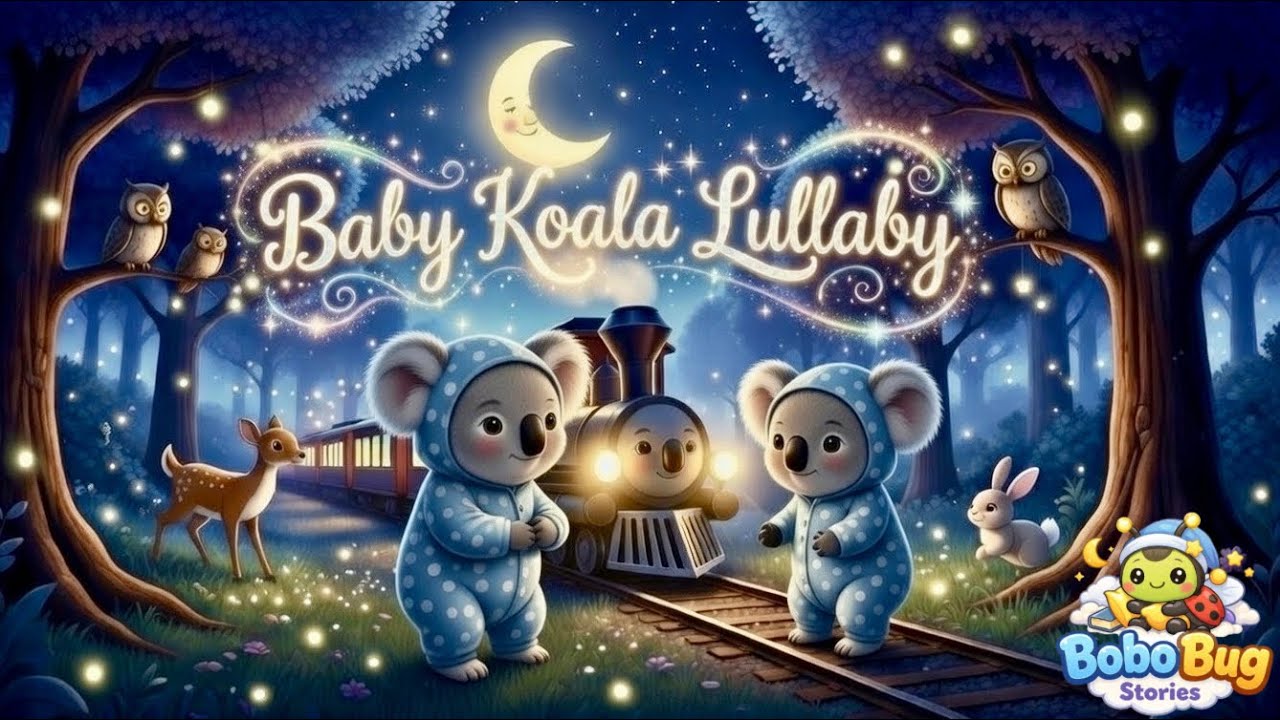 Baby Koala Lullaby🌙🚂 | Dreamland Train Sleep Song for Deep Baby Sleep | Koala Song in Magical Forest