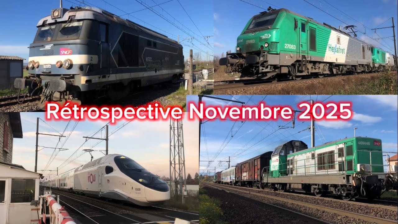 TGV M, FRET, TGV et d’autres trains en novembre 2025 !