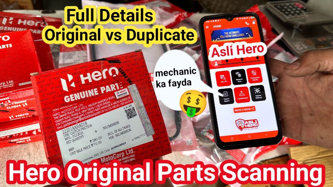Original Parts Scanning Kese kare 💯🧐 || Asli Hero Mechanic Ke liye Khushkhabari || Hero Original