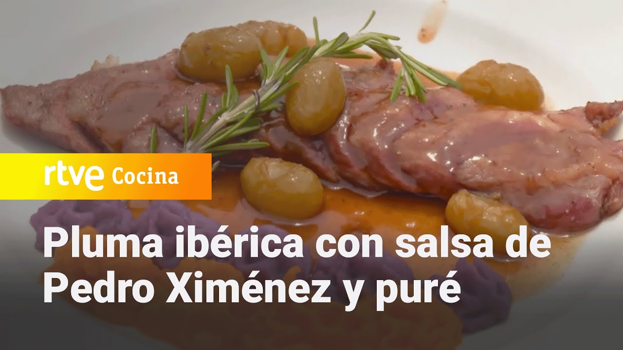 Pluma ibérica con salsa de Pedro Ximénez y puré de zanahoria y patata - Ahora o nunca | RTVE Cocina