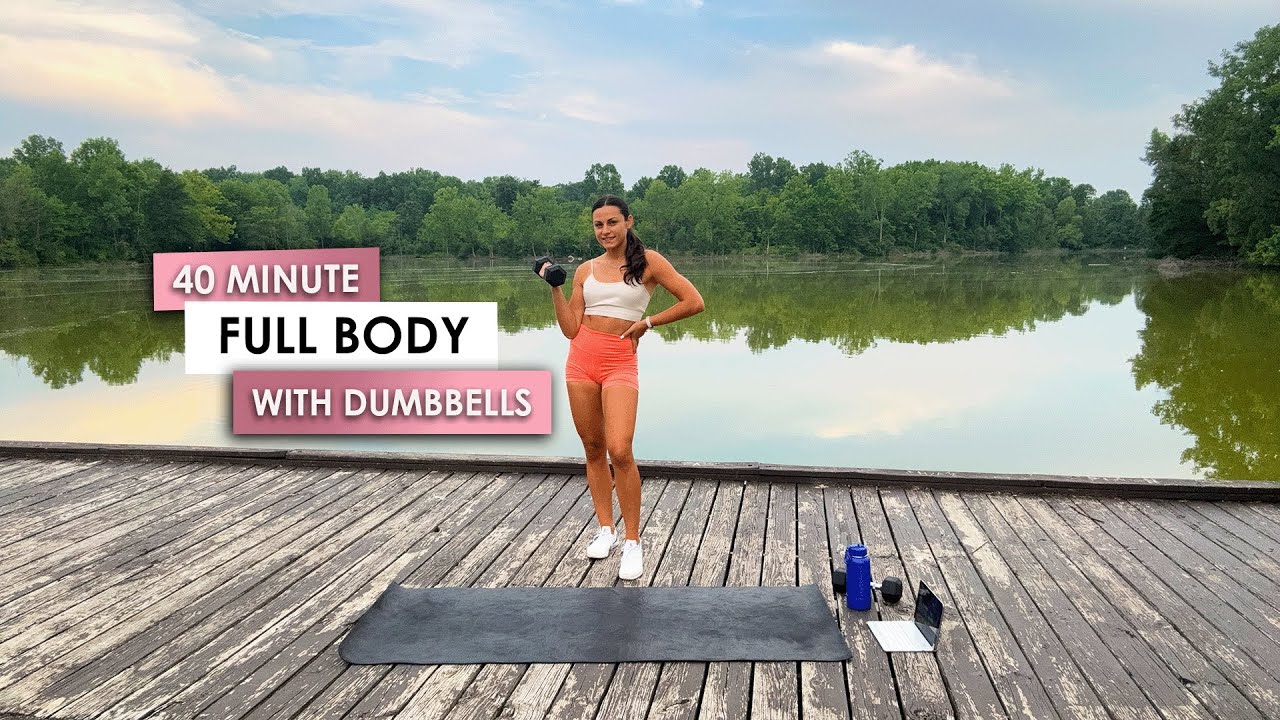 40 Minute Full Body Dumbbell Workout | Strength | No Repeat | No Jumping | Weights