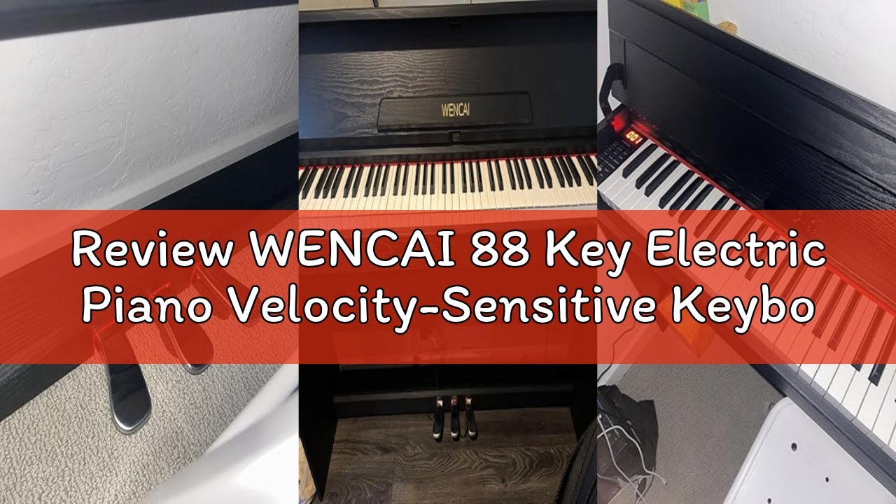 Review WENCAI 88 Key Electric Piano Velocity-Sensitive Keyboard, 88 Keys Home Upright Digital Pianos