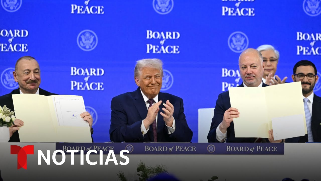 Trump y líderes mundiales firman el acuerdo fundacional de la Junta de la Paz