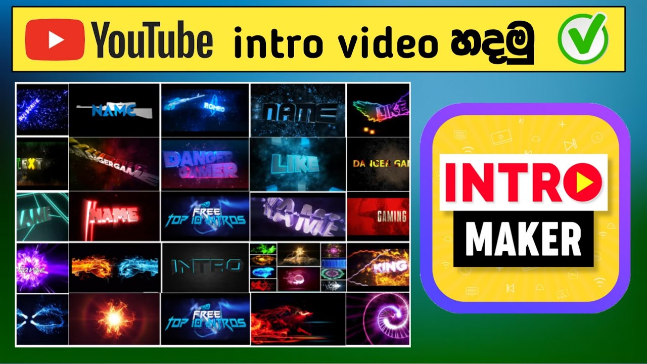 How to Make Free intro videos | Free Intro Maker For YouTube without watermark online | SL Academy