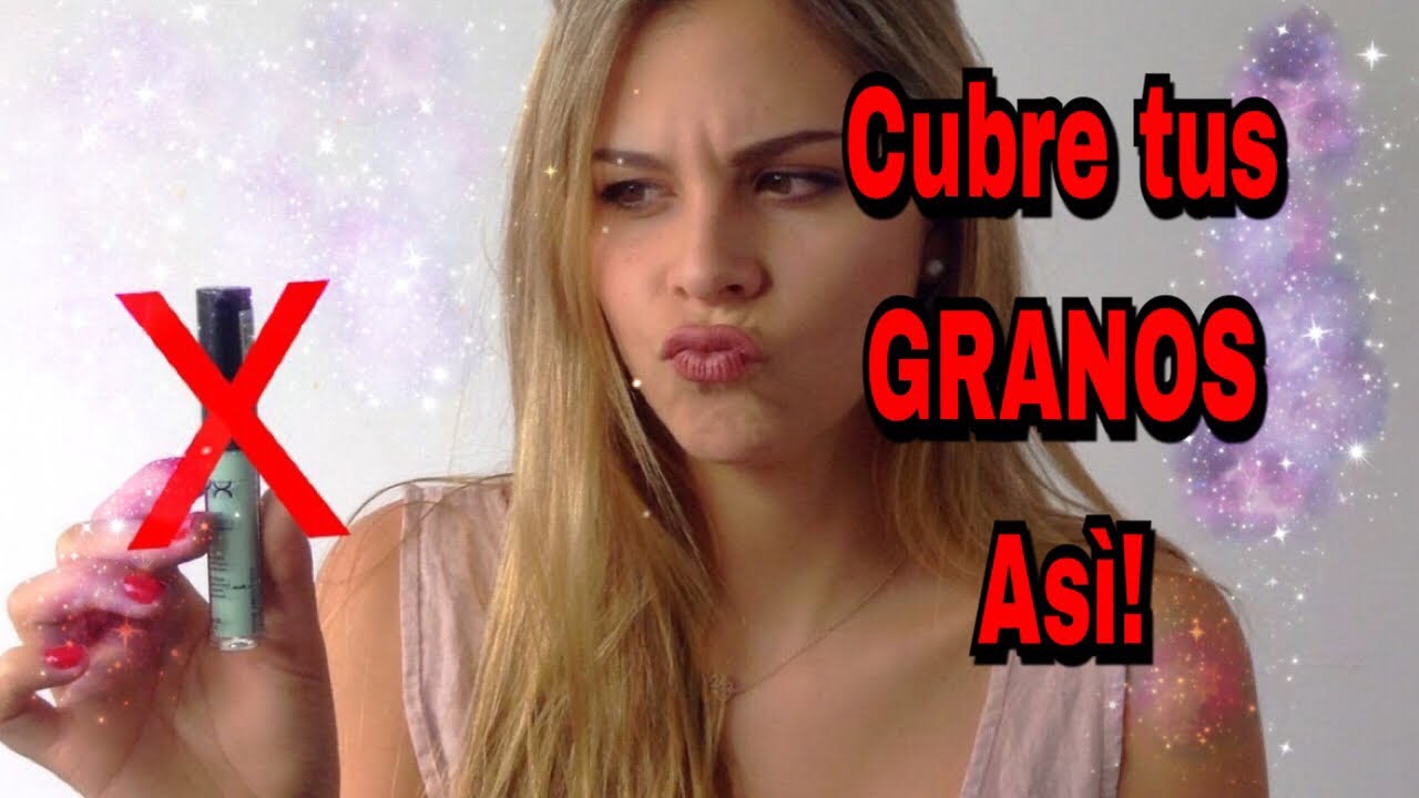 COMO TAPAR UN GRANO SI NO TENGO CORRECTOR VERDE? | Andrea Mesa