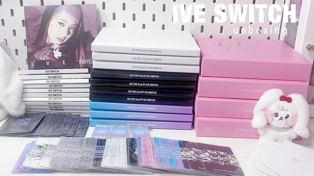 IVE SWITCH開封の時間です✊🏻/다이브로그/아이브원영/포카 /MD/photocard/DIVEvlog/ive unboxing