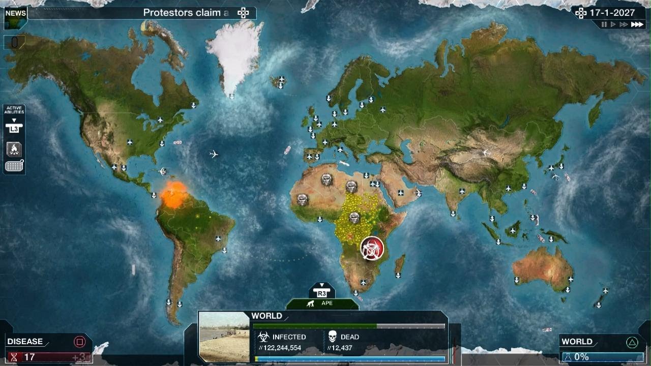 Plague Inc: Evolved SIMIAN FLU