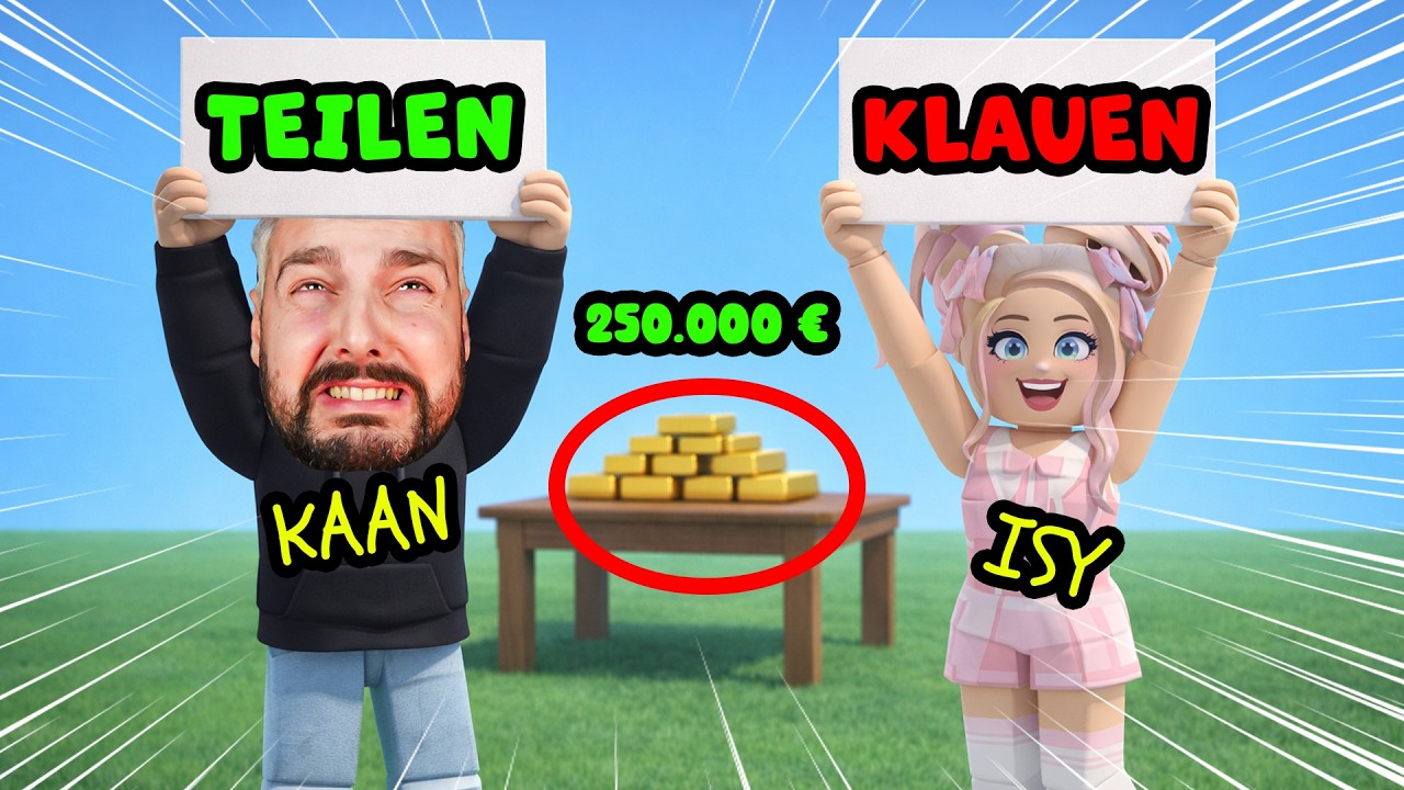 Kann ich ISYCHEESY VERTRAUEN? Roblox Teilen oder Stehlen mit Kaan & Isy