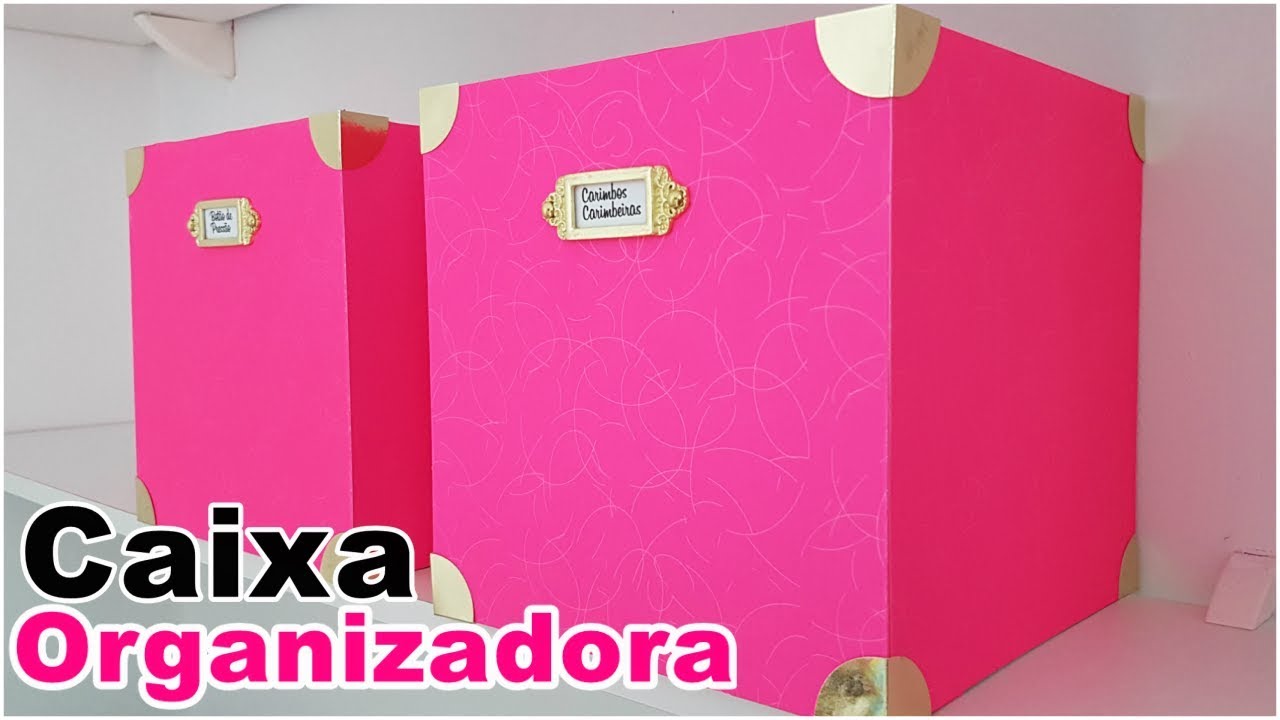 DIY Caixa Organizadora | Artesanato para decorar e organizar seu cantinho | Viviane Magalhães