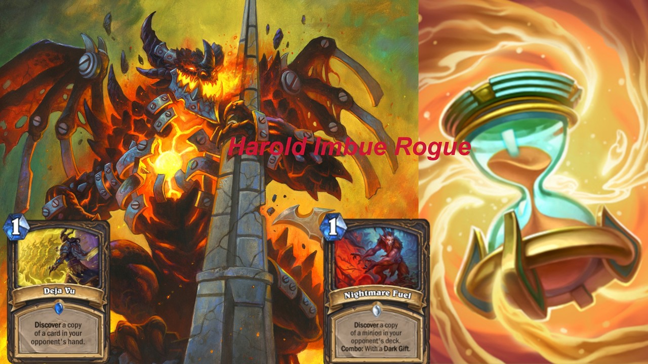 Случайные карты не случайны.Гайд на Имбуе Харольд Рогу.Hearthstone.Катаклизм