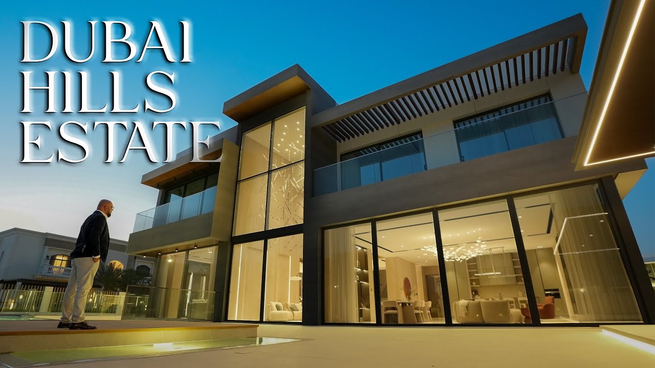 65,000,000 Dirhams Home With BATMAN Garage | Dubai Hill Estate
