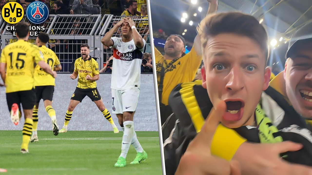 SPECIAL ATMOSPHERE as DORTMUND WIN vs PSG
