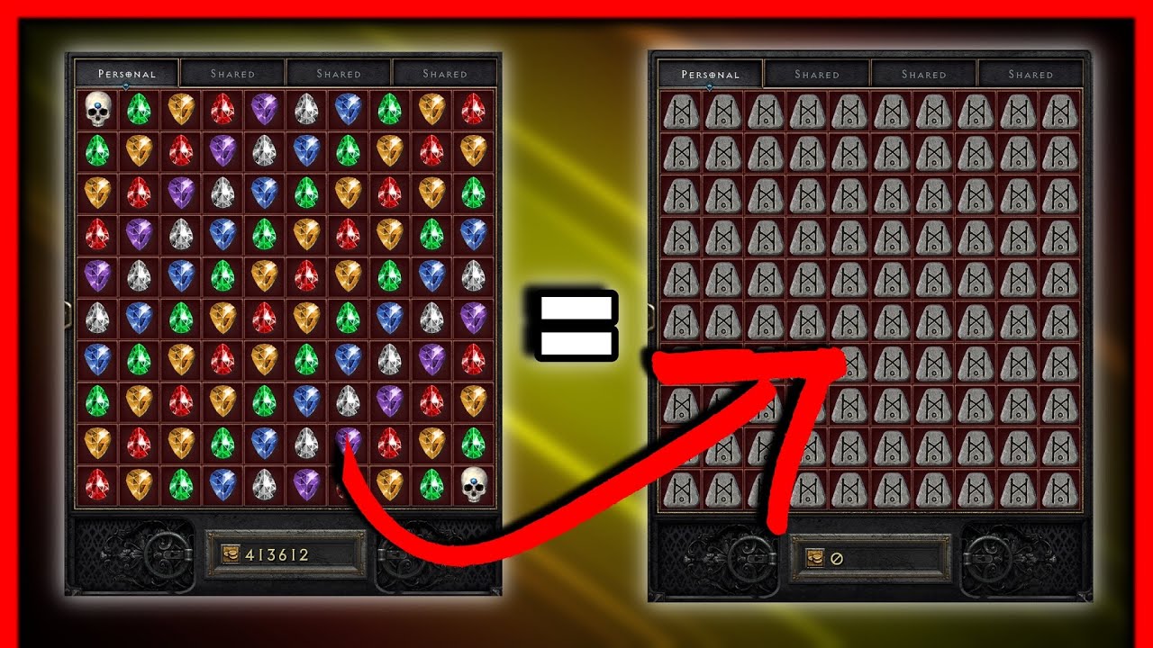 How To Turn Random Perfect Gems Into DOZENS of Jah Runes - Diablo 2 Resurrected