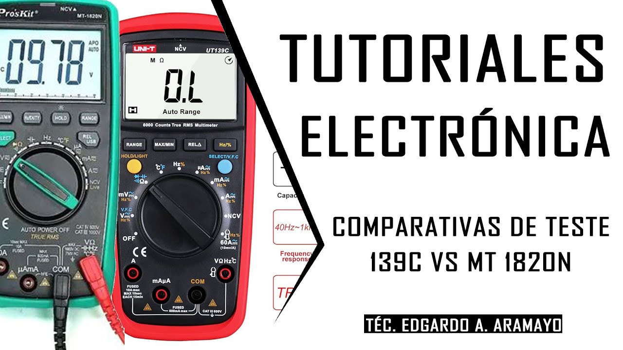 Comparativa UNI-T UT139c vs PROS KIT MT1820N