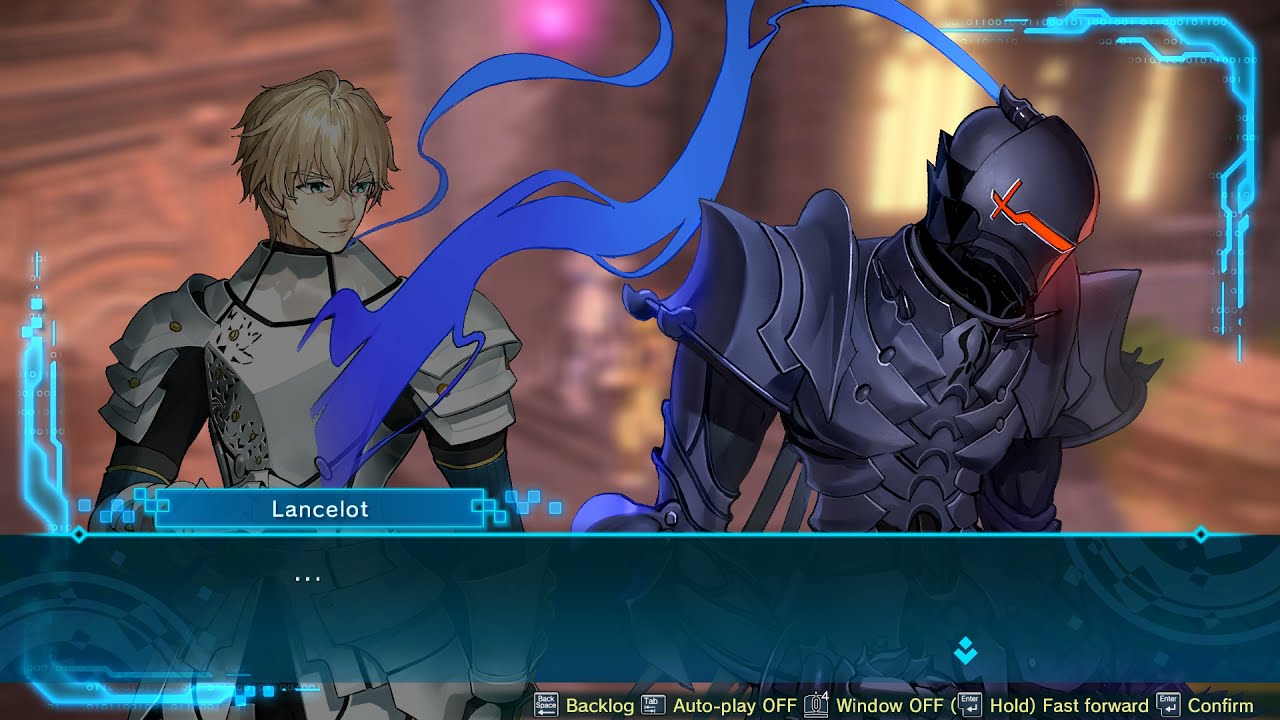 Fate Extella Link Lancelot conversation with Gawain, servant base interactions