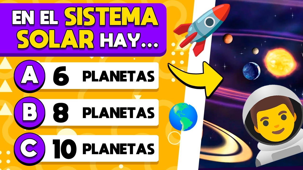 ¿Cuánto Sabes del SISTEMA SOLAR? 🚀🧠🧐 | Trivia Astronomía | Trivia Sistema Solar | DiverTrivia ✅
