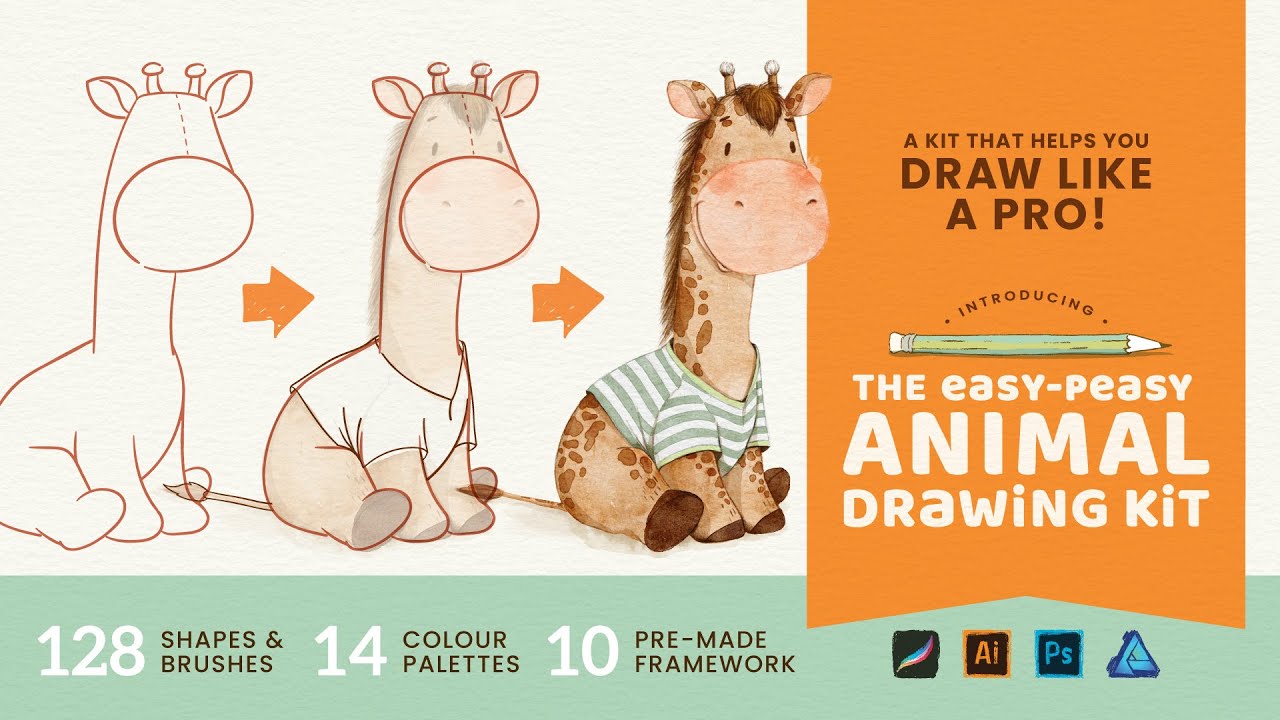 How to draw cute animals like a pro in Procreate!